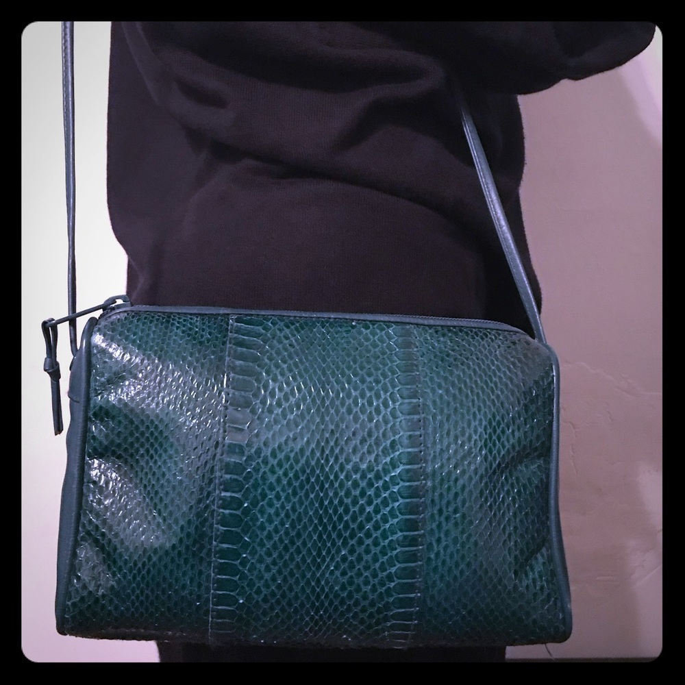 Vintage Snake Skin Crossbody